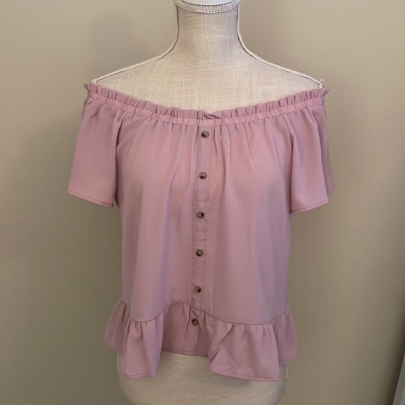 🏖️Pink Rose Boho top -size Medium - Picture 3 of 9